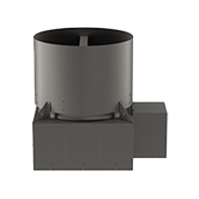 UBSRD-HT and UBSRD-HT1 Remote Drive Upblast Propeller Roof Exhaust Fans for Heat and Smoke Removal