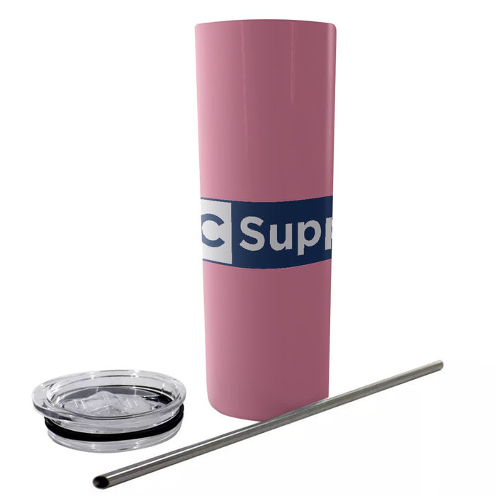 Glitter Tumbler With Stainless Steel Straw 20oz