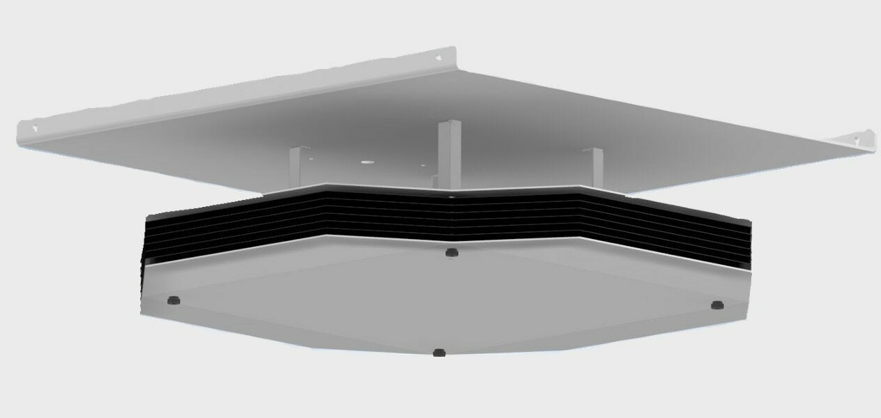 UVC Upper Air Ceiling Tile Mounted Passive Disinfection Unit