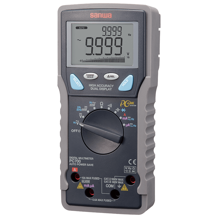 PC700 | Digital Multimeter Dual Display with PC Link - 0.06% Accuracy
